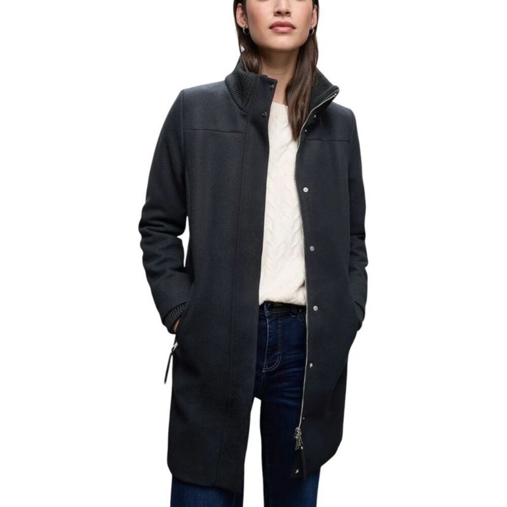 Street One Blue Polyester Women's Coat